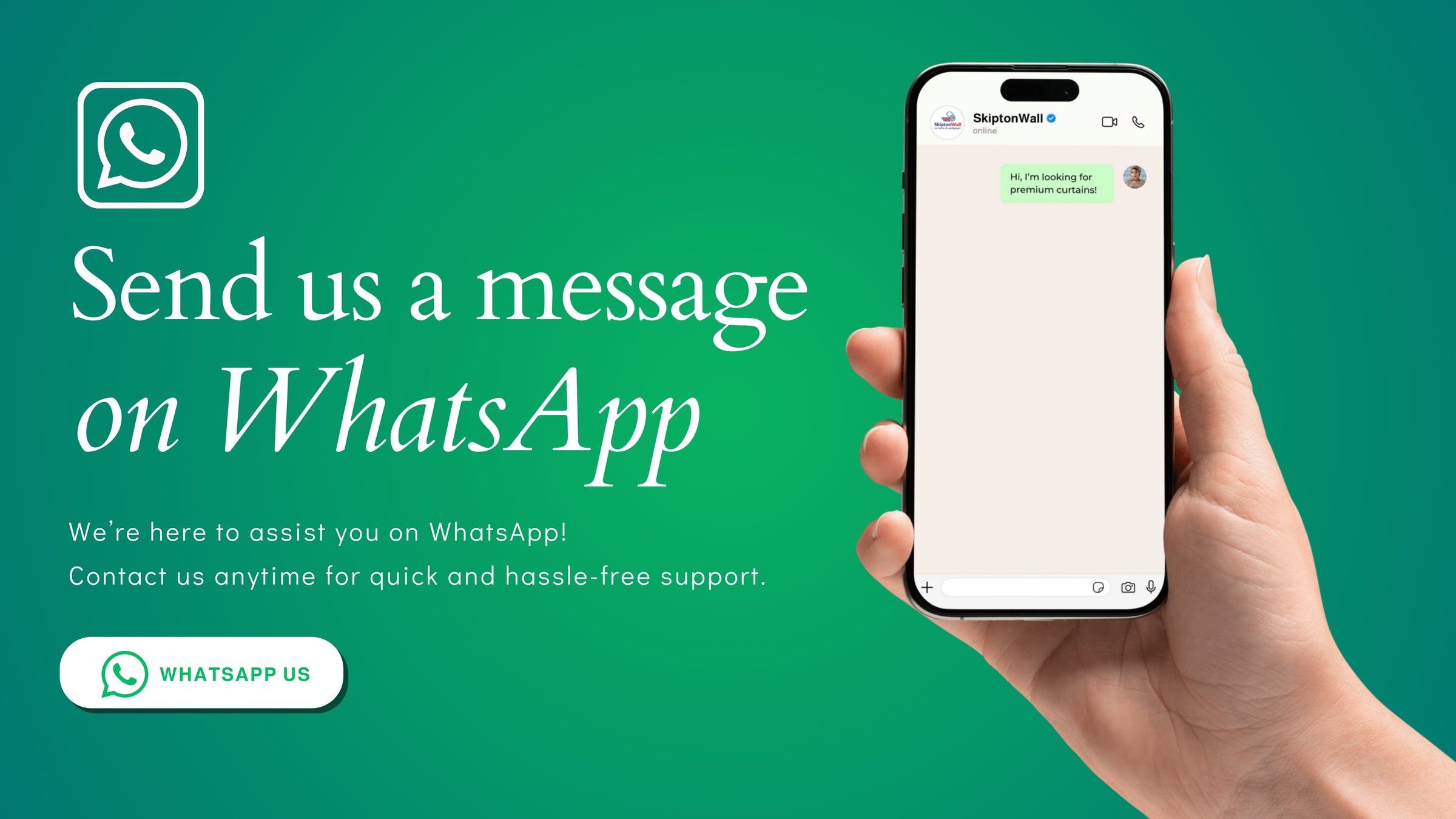 SkiptonWall WhatsApp Banner